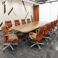 Chaise de bureau de direction moderne en cuir PU, pivotante avec roulettes, pour salle de réunion