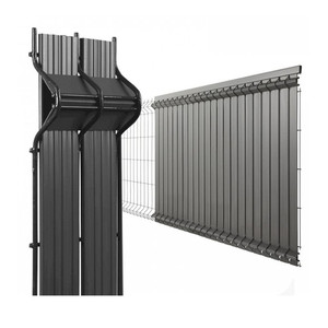 Panneaux de clôture 3D à bande verticale <span class=keywords><strong>Kit</strong></span> PVC d'occultation de latte de latte <span class=keywords><strong>rigide</strong></span> en PVC pour cadre métallique de 2.5m - Product Image 6