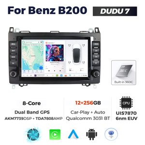 DUDU7 วิทยุติดรถยนต์ระบบ Android 7870 รุ่นใหม่ล่าสุด หน้าจอสัมผัส รองรับ OTA Upgrade BT WIFI 4G สำหรับรถเบนซ์ B200 ขนาด <span class=keywords><strong>8</strong></span> นิ้ว พร้อม Car Play และ Android AUTO - Product Image 3