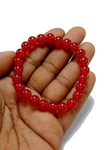 Crystal <b>bracelet</b> Red Obsidian Round <b>Beads</b> <b>Bracelet</b> 8mm Stone Gemstone Fashion <b>Men</b> and Women Gift Energy - Product Image 3