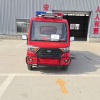 Nouveau mini camion de pompiers électrique à deux portes avec une capacité de réservoir de 1700 L pour la station de pompiers de la communauté du village