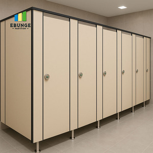 Parois de séparation pour salles de bain et cabines de toilettes EBUNGE en panneaux HPL commerciaux pour spas et hôpitaux - Product Image 1