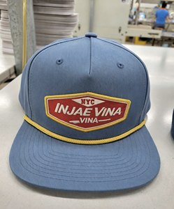 OEM Custom 5 Panel Snapback Hat with 3D Embroidered Logo Hat Rope <b>Flat</b> Brim Breathable Adjustable Golf <b>Cap</b> For <b>Men</b> And Women - Product Image 2