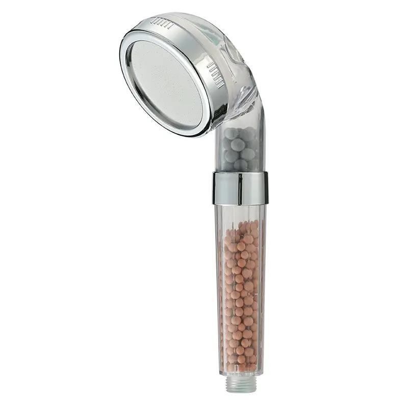 Detachable High Pressure 3 Modes Transparent Abs Filter Handheld Shower Head