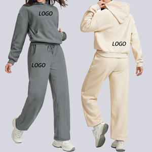 Ensemble de survêtement pour femme, 2 pièces, vêtements de sport, gym, fitness, course à pied, tenue de sport, coupe ample, athleisure, survêtement d'hiver - Product Image 4