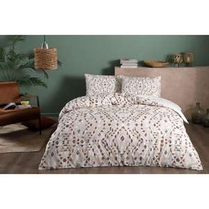 Ensemble de housse de couette Joan Beige Double Ranforce Literie élégante et stylée - Product Image 1