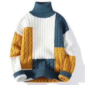 Custom LOGO OEM & ODM <b>Men</b> Sweater Pattern Knitwear <b>Winter</b> <b>Jumpers</b> Cotton Knit Top Crew Neck Fashion Knitted Sweater <b>Men</b> - Product Image 3