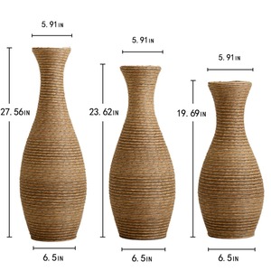 Set of 3 Unique Design <b>Vases</b> Handcrafted Multi Purpose <b>Vases</b> Perfect for Table Shelf Coffee Table or Hallway - Product Image 3