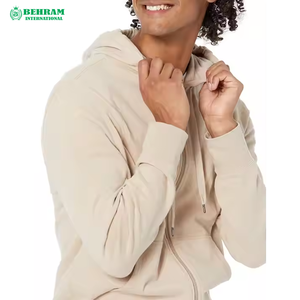 Sweats à capuche avec fermeture éclair pour hommes avec logo personnalisé Meilleure vente en gros de services OEM de sweat à capuche fermeture éclair léger pour hommes - Product Image 5