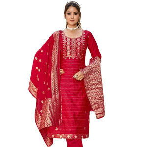 Vente en gros des dernières pantalons de poupée en nylon lourd, kurtis en viscose pure, tissage jacquard, vêtements indiens et pakistanais pour la vente en gros - Product Image 1