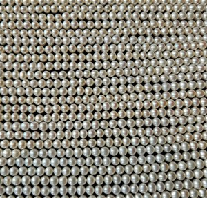 Natural White Pearl Loose Beads Strand <b>Top</b> Grade Untreated Color Change Effect Bead <b>Stringing</b> Supply Timeless Everyday Wear - Product Image 4