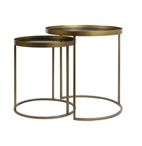 Tables d'appoint de salon décoratives en vente chaude Tables d'appoint centrales en métal au design unique pour la décoration d'hôtels et de restaurants - Product Image 1