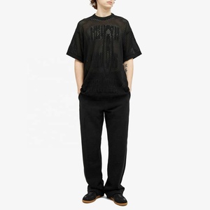Layering Boxy Style Short Sleeve Mesh T <b>Shirts</b> for Casual Street Wearing Custom Logo <b>100</b>% <b>Polyester</b> Mesh T-<b>shirts</b> - Product Image 2