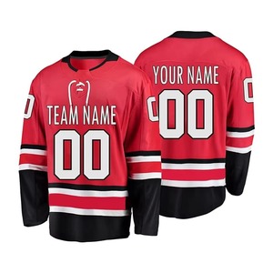 Maillot de hockey sur glace unisexe respirant et à séchage rapide, avec logo personnalisé OEM/ODM, logo d'équipe personnalisable et broderie. - Product Image 4
