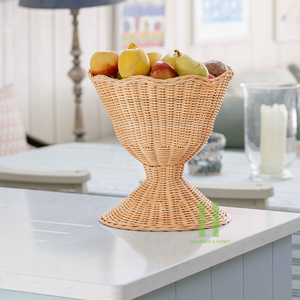 Nouveau produit Bol à pétoncles Bol festonné en rotin pour le stockage des aliments fait à la main et personnalisé au Vietnam Fabricant - Product Image 2