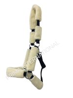 Harnais de cheval en nylon personnalisable de style anglais avec coussinet en vison de qualité supérieure, confort supplémentaire, matériau PP, logo personnalisé, échantillon disponible