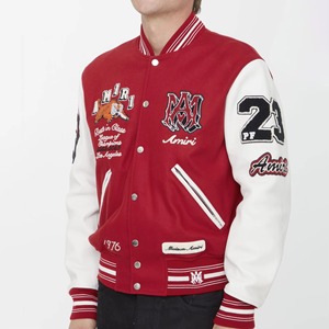 Chaquetas universitarias de alta calidad personalizadas ODM OEM, venta al por mayor, parche bordado de manga completa para jóvenes universitarios, Impresión de logotipo personalizado - Product Image 3