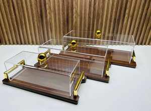 Tarro de laca acrílica de estilo árabe con cubierta de nácar Premium Ramadán Mubarak Almacenamiento de alimentos Regalo Conservación de frescura - Product Image 4