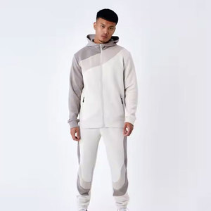 Chándal bordado Slimfit para hombre, superventas de 2025, nuevo diseño, pantalones de chándal de algodón 100%, sudaderas con capucha, conjuntos estampados de invierno de calle sólida - Product Image 1