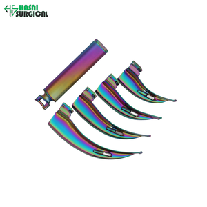 German Grade Stainless Steel Manual Laryngoscope Set Surgical <b>Instruments</b> Multi-Color Fiber <b>Optic</b> Macintosh CE ISO Approved for - Product Image 1