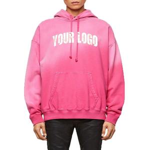 Sweat à capuche pour homme, mode d'hiver, 100% coton, délavé au soleil, streetwear, pull avec strass - Product Image 6