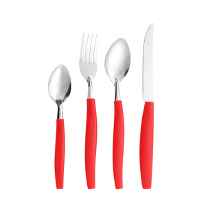 <span class=keywords><strong>Juego</strong></span> <span class=keywords><strong>de</strong></span> <span class=keywords><strong>Cubiertos</strong></span> Brasil Basic con Mango Rojo, Diseño Económico, 24 Piezas, con Bandeja <span class=keywords><strong>de</strong></span> Plástico y Caja <span class=keywords><strong>de</strong></span> Color - Product Image 2