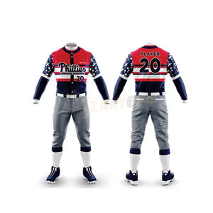 Uniforme personnalisable de baseball et softball pour hommes nouvelle équipe maillot et pantalon de club ensemble pour jeunes uniformes vierges de sublimation en gros - Product Image 1