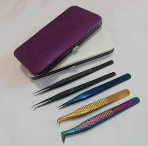 LashPlus Vente en gros Anti-magnétique en acier inoxydable Extension de cils Volume Pince à épiler 10mm Long Boot Pointe en fibre pointue RS Chirurgical - Product Image 2