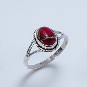 Anillos de plata esterlina de alto pulido, joyería de plata al por mayor para anillos de piedras preciosas turquesa de Dalia rosa - Product Image 2