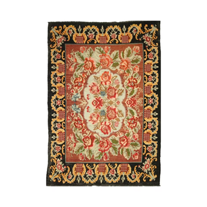 Tapis en laine persan noué à la main de 8x10 pieds, tapis brodé à motif abstrait pour la maison, la décoration de l'hôtel et de la porte du salon. - Product Image 1