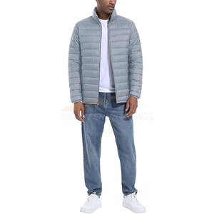 Chaqueta acolchada de invierno duradera para hombre, carcasa de nailon transpirable ligera con puños aislantes repelentes al agua a prueba de viento - Product Image 3