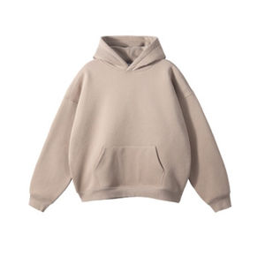 Sudadera con Capucha Personalizada de Felpa de 300g, 100% Algodón, Transpirable, de Secado Rápido, Corte Regular, Color Sólido para Hombre, Invierno - Product Image 4