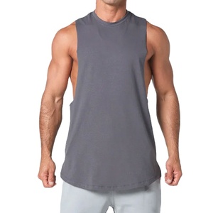 Camiseta Deportiva de Color Sólido, Precio de Fábrica al por Mayor, para Gimnasio, Entrenamiento Muscular, Corte Lateral Abierto, Ajuste Holgado, Unisex, Ropa de Yoga - Product Image 6