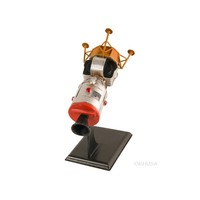 Modèle de vaisseau spatial OMH Apollo 11, peinture nautique moderne, personnalisé, décoration de table européenne, artisanat en bois, ornements pour la maison