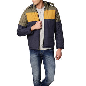 Veste matelassée pour homme, veste à bulles rose, chaude, confortable, de haute qualité, service OEM, logo personnalisé, hiver, nylon, fermeture éclair, réversible - Product Image 5