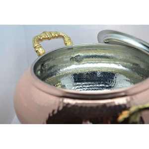 Nouveau design Fabricant et exportateur de plats de service en cuivre de l'Inde Ustensiles de cuisine Pot de service en cuivre sûr de haute qualité - Product Image 3