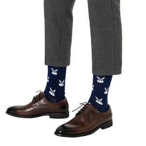 Calcetines de Vestir de Algodón para Hombre al por Mayor con Diseño de Conejo, Ecológicos, Antibacterianos, para Uso Diario y de Negocios - Product Image 5