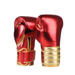 Gants de boxe en cuir PU de haute qualité OEM/ODM Logo personnalisé Équipement professionnel fabriqué au Pakistan avec des caractéristiques imperméables extensibles - Product Image 2