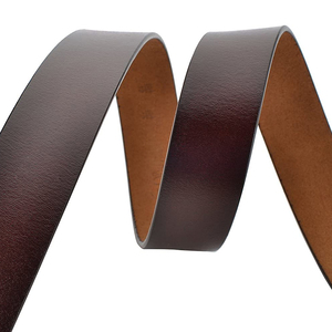 Ceintures en cuir véritable pour hommes Ceintures habillées de couleur marron de qualité supérieure Nouvelle arrivée Ceintures en cuir véritable pour hommes - Product Image 4