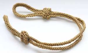 Top Quality 2025 Factory Made Custom Ceremonial Uniform Officers Best Selling Cap <b>Cord</b> Chin Straps for Sale Made of Pakistan - Product Image 2