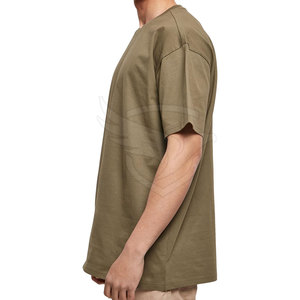 Camiseta con impresión de logotipo personalizado Camisetas de gran tamaño de alta calidad Precio al por mayor Camiseta de gran tamaño hecha en Pakistán - Product Image 5
