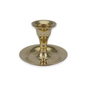 Bougeoir en métal de haute qualité, fait à la main, écologique, avec finition dorée, pour la décoration de la maison - Product Image 1