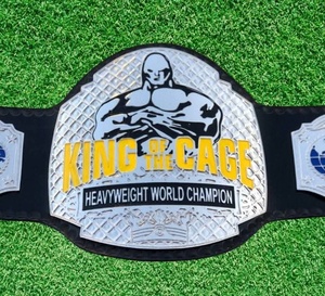 Cinturón de lucha libre de campeonato de peso pesado OEM/ODM personalizado, cuero de 8mm con logotipo de aleación de zinc, diseño de título heredado de boxeo - Product Image 1
