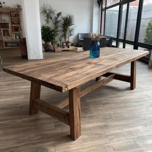 Table à manger carrée moderne en bois massif KALATRI, écologique, 6 places, assemblage requis, pour usage scolaire et hôtelier - Product Image 4