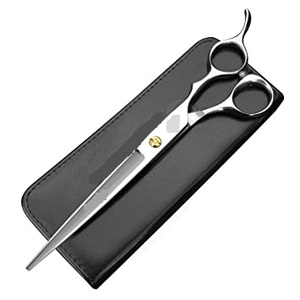 Ciseaux de coupe de cheveux professionnels à droite de 5.5 pouces coupe de cheveux personnalisée ciseaux de beauté en acier inoxydable caractéristique de sécurité Sharp par KKZ - Product Image 5