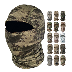 Masque de ski tactique de sport de plein air avec logo personnalisé tendance personnalisé imprimé barbe enfants camouflage cagoule de ski en tricot - Product Image 4