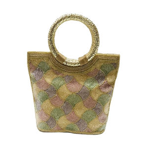 Designer Handmade Stone Beaded Evening <b>Bags</b> <b>for</b> <b>Wedding</b> Bridal Party Comfortable Shoulder Carrying - Product Image 2