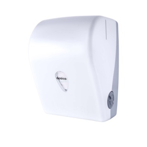 Dispensador de papel Autocut de plástico ABS blanco de alta calidad AP4000 de gran capacidad - Product Image 1