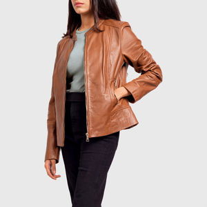 Chaquetas de Cuero de Secado Rápido, Tendencia en Ventas, para Mujer, Ropa Casual de Alta Demanda, Chaquetas de Cuero de la Mejor Fabricación para Mujer - Product Image 5