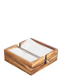 Porte-serviettes Logo personnalisé Bois avec sections sel et poivre disponible dans un design personnalisable pour un usage quotidien - Product Image 5